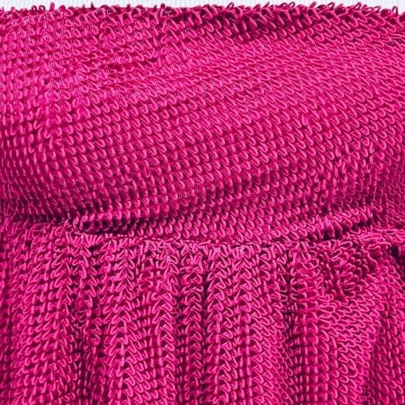 Forever 21 Loop-Knit Flounce Cami Y2k Womens S Babydoll Raspberry Pink - Picture 2 of 8